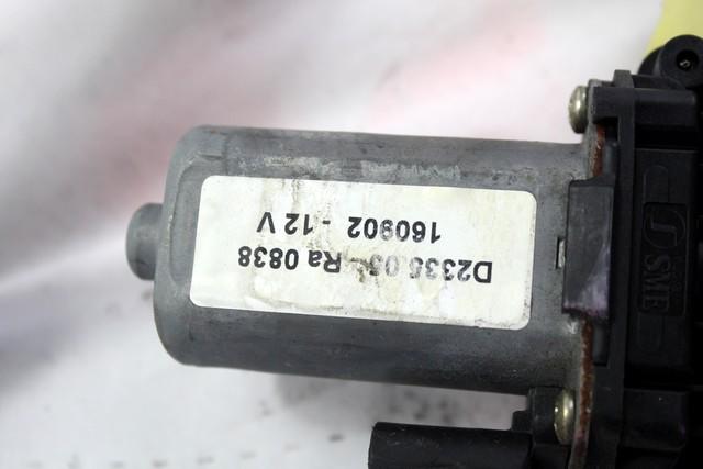 MEHANIZEM DVIGA SPREDNJIH STEKEL  OEM N. 16586 SISTEMA ALZACRISTALLO PORTA ANTERIORE ELETTR ORIGINAL REZERVNI DEL ALFA ROMEO 156 932 BER/SW (2000 - 2003)DIESEL LETNIK 2003