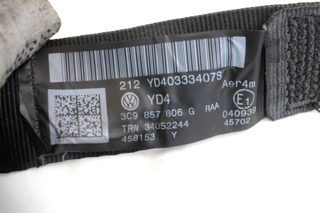 VARNOSTNI PAS OEM N. 3C9857806G ORIGINAL REZERVNI DEL VOLKSWAGEN PASSAT B6 3C2 3C5 BER/SW (2005 - 09/2010)  DIESEL LETNIK 2008