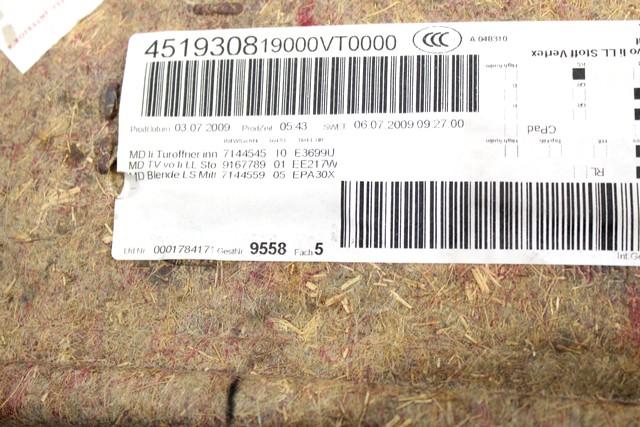 NOTRANJA OBLOGA SPREDNJIH VRAT OEM N. PNASTBWSR3E91RSW5P ORIGINAL REZERVNI DEL BMW SERIE 3 BER/SW/COUPE/CABRIO E90/E91/E92/E93 LCI R (2009 - 2012) DIESEL LETNIK 2009