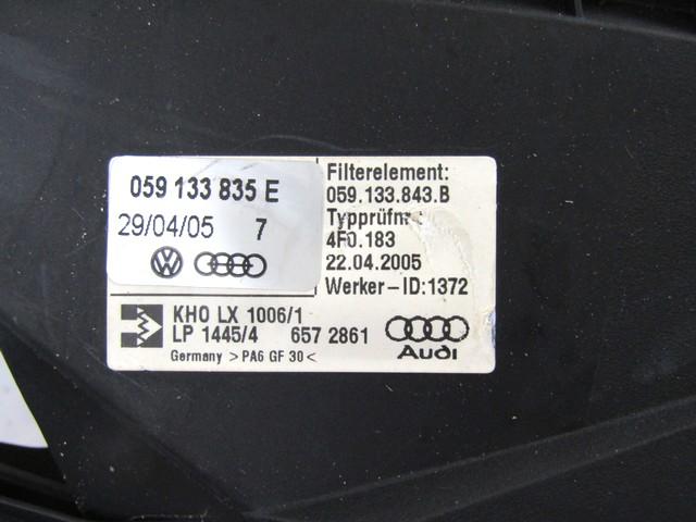 FILTAR ZRAKA OEM N. 059133835E ORIGINAL REZERVNI DEL AUDI A6 C6 4F2 4FH 4F5 BER/SW/ALLROAD (07/2004 - 10/2008) DIESEL LETNIK 2006