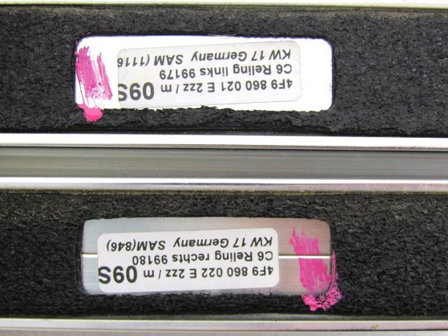 BAR STRE?NI PAR OEM N. 18420 BARRE TETTO COPPIA ORIGINAL REZERVNI DEL AUDI A6 C6 4F2 4FH 4F5 BER/SW/ALLROAD (07/2004 - 10/2008) DIESEL LETNIK 2006