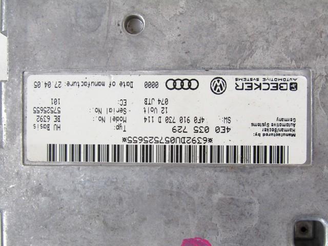 RAZNE KRMILNE ENOTE  OEM N. 4E0035729 ORIGINAL REZERVNI DEL AUDI A6 C6 4F2 4FH 4F5 BER/SW/ALLROAD (07/2004 - 10/2008) DIESEL LETNIK 2006