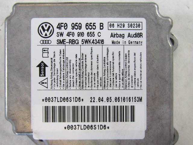 KIT AIRBAG KOMPLET OEM N. 18420 KIT AIRBAG COMPLETO ORIGINAL REZERVNI DEL AUDI A6 C6 4F2 4FH 4F5 BER/SW/ALLROAD (07/2004 - 10/2008) DIESEL LETNIK 2006