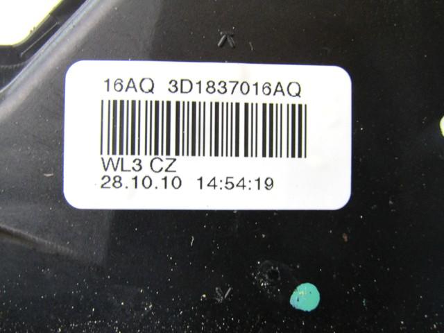 CENTRALNI ZAKLEP SPREDNJIH VRAT  OEM N. 3D1837016AQ ORIGINAL REZERVNI DEL VOLKSWAGEN TOURAN 1T3 MK1 R2 (2010 - 2015) DIESEL LETNIK 2011