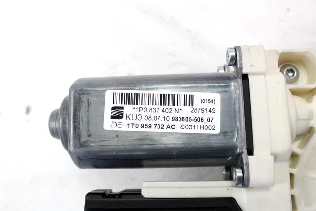 MEHANIZEM DVIGA SPREDNJIH STEKEL  OEM N. 762 SISTEMA ALZACRISTALLO PORTA ANTERIORE ELETTRIC ORIGINAL REZERVNI DEL SEAT LEON 1P1 MK2 (2005 - 2012) DIESEL LETNIK 2010