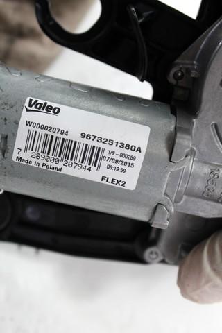 MOTORCEK ZADNJEGA BRISALCA OEM N. 9673251380 ORIGINAL REZERVNI DEL PEUGEOT 208 CA CC MK1 (2012 -2019) DIESEL LETNIK 2015