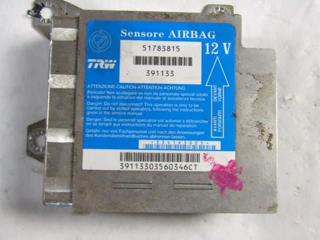KIT AIRBAG KOMPLET OEM N. 18326 KIT AIRBAG COMPLETO ORIGINAL REZERVNI DEL LANCIA MUSA 350 (2004 - 2007) BENZINA LETNIK 2006