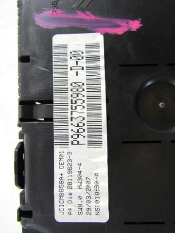 KILOMETER STEVEC OEM N. 9663755980 ORIGINAL REZERVNI DEL CITROEN C4 PICASSO/GRAND PICASSO MK1 (2006 - 08/2013) DIESEL LETNIK 2008