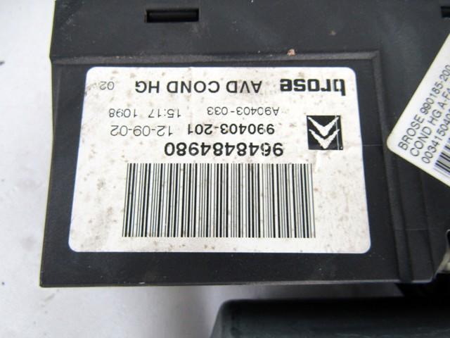 MEHANIZEM DVIGA SPREDNJIH STEKEL  OEM N. 15915 SISTEMA ALZACRISTALLO PORTA ANTERIORE ELETTR ORIGINAL REZERVNI DEL CITROEN C5 DC DE MK1 SW (2000 - 2004) DIESEL LETNIK 2002