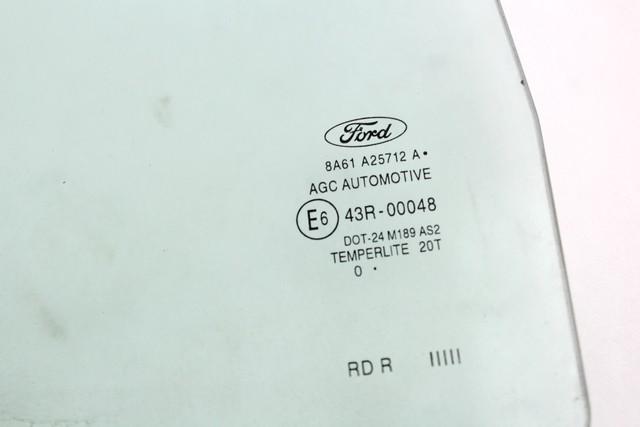 STEKLO ZADNJIH DESNIH VRAT OEM N. 8A61-A25712-A ORIGINAL REZERVNI DEL FORD FIESTA CB1 CNN MK6 (09/2008 - 11/2012) BENZINA LETNIK 2011