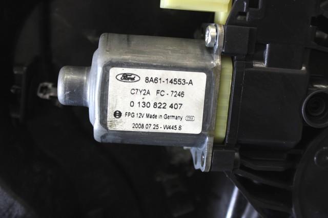 MEHANIZEM DVIGA SPREDNJIH STEKEL  OEM N. 30841 SISTEMA ALZACRISTALLO PORTA ANTERIORE ELETTR ORIGINAL REZERVNI DEL FORD FIESTA CB1 CNN MK6 (09/2008 - 11/2012) DIESEL LETNIK 2008