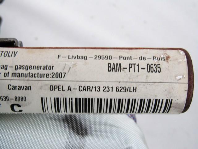 ZRACNA BLAZINA GLAVA LEVA OEM N. 13231629 ORIGINAL REZERVNI DEL OPEL ASTRA H A04 L48 L08 L35 L67 R 5P/3P/SW (2007 - 2010) DIESEL LETNIK 2008