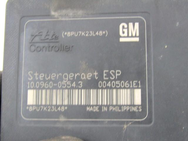 ABS AGREGAT S PUMPO OEM N. 13246535 ORIGINAL REZERVNI DEL OPEL ASTRA H A04 L48 L08 L35 L67 R 5P/3P/SW (2007 - 2010) DIESEL LETNIK 2008