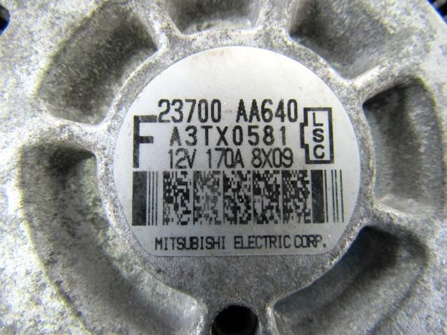 ALTERNATOR OEM N. 23700AA640 ORIGINAL REZERVNI DEL SUBARU IMPREZA GR GH G3 (06/2007 - 04/2013) DIESEL LETNIK 2009