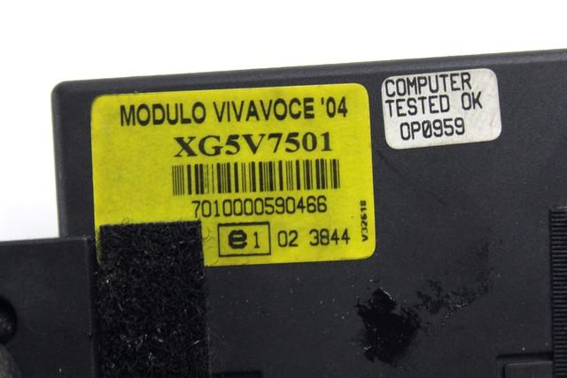 RACUNALNIK TELEFONA  OEM N. XG5V7501 ORIGINAL REZERVNI DEL BMW SERIE 5 E60 E61 (2003 - 2010) DIESEL LETNIK 2008