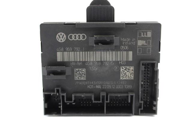 RACUNALNIK VRAT IN STEKEL OEM N. 4G8959792J ORIGINAL REZERVNI DEL AUDI A6 C7 BER/SW/ALLROAD (2011 - 2018)DIESEL LETNIK 2012