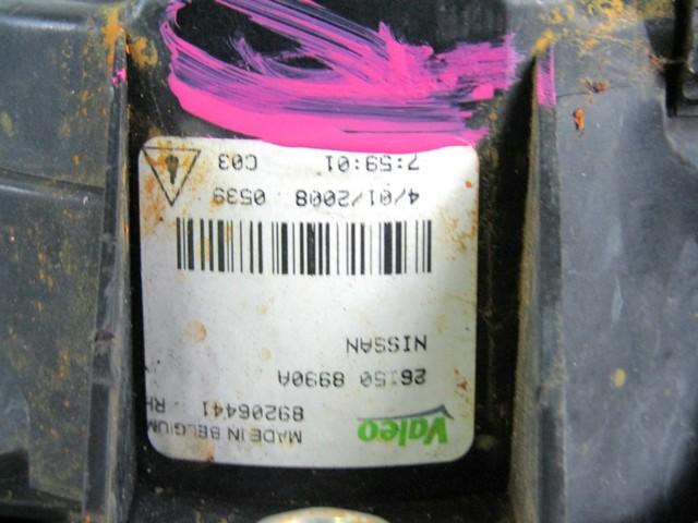 DESNA MEGLENKA OEM N. 26150-8990A ORIGINAL REZERVNI DEL RENAULT KOLEOS HY MK1 (2008 - 2011) DIESEL LETNIK 2008