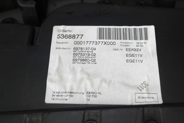 VRATNI PANEL OEM N. PNPSPBWSR1E87RBR5P ORIGINAL REZERVNI DEL BMW SERIE 1 BER/COUPE/CABRIO E81/E82/E87/E88 LCI R (2007 - 2013) DIESEL LETNIK 2008