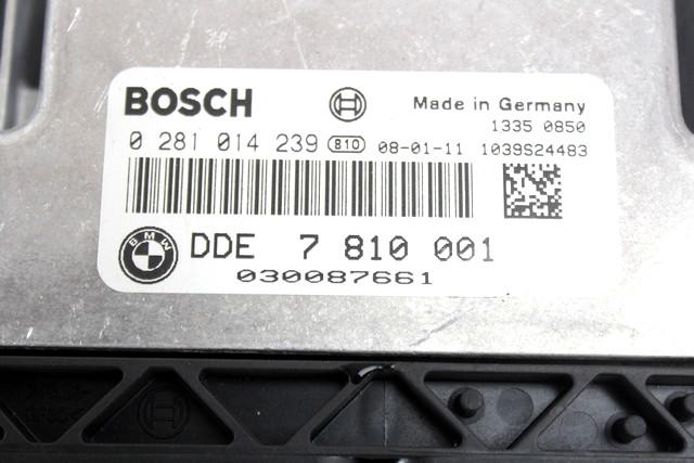 KOMPLET ODKLEPANJE IN VZIG  OEM N. 58256 KIT ACCENSIONE AVVIAMENTO ORIGINAL REZERVNI DEL BMW SERIE 1 BER/COUPE/CABRIO E81/E82/E87/E88 LCI R (2007 - 2013) DIESEL LETNIK 2008