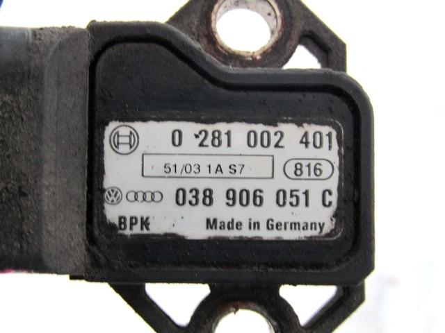 TLAK IZPUSNIH PLINOV SENZORJA OEM N. 038906051C ORIGINAL REZERVNI DEL AUDI A3 MK2 8P 8PA 8P1 (2003 - 2008)DIESEL LETNIK 2004