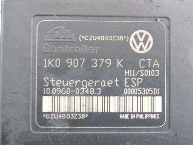 ABS AGREGAT S PUMPO OEM N. 1K0614517H ORIGINAL REZERVNI DEL AUDI A3 MK2 8P 8PA 8P1 (2003 - 2008)DIESEL LETNIK 2004