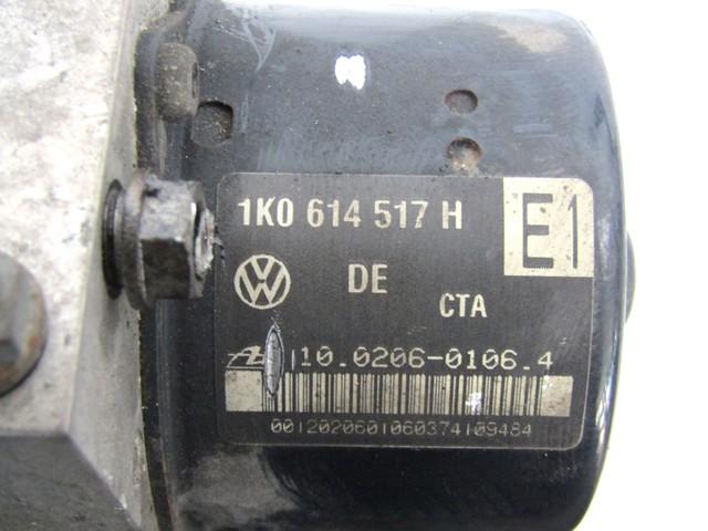 ABS AGREGAT S PUMPO OEM N. 1K0614517H ORIGINAL REZERVNI DEL AUDI A3 MK2 8P 8PA 8P1 (2003 - 2008)DIESEL LETNIK 2004