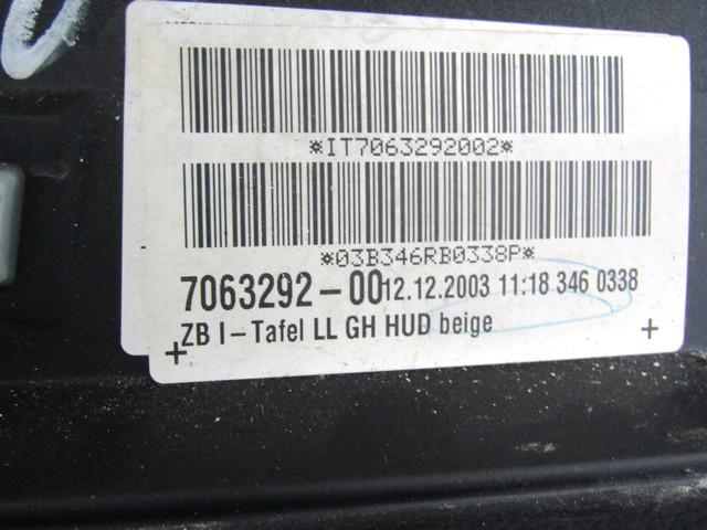 KIT AIRBAG KOMPLET OEM N. 17292 KIT AIRBAG COMPLETO ORIGINAL REZERVNI DEL BMW SERIE 5 E60 E61 (2003 - 2010) DIESEL LETNIK 2004