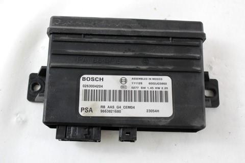 ECU PARKIRNI SENZORJI OEM N. 9663821680 ORIGINAL REZERVNI DEL PEUGEOT PARTNER TEPEE MK2 (2008 - 2015) DIESEL LETNIK 2012