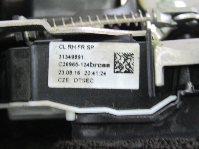 CENTRALNI ZAKLEP SPREDNJIH VRAT  OEM N. 31349691 ORIGINAL REZERVNI DEL VOLVO V90 MK2 (DAL 2016)DIESEL LETNIK 2016