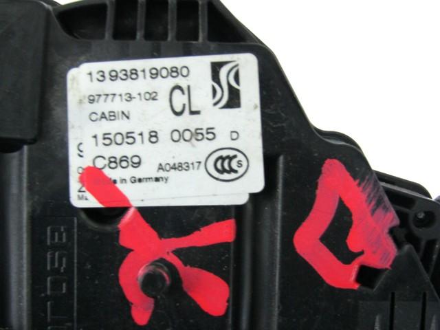 CENTRALNI ZAKLEP SPREDNJIH VRAT  OEM N. 1393819080 ORIGINAL REZERVNI DEL CITROEN JUMPER MK3 (DAL 2014) DIESEL LETNIK 2018