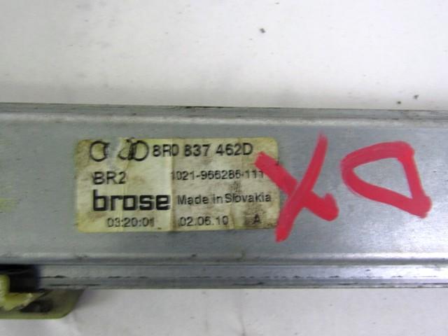 MEHANIZEM DVIGA SPREDNJIH STEKEL  OEM N. 27564 SISTEMA ALZACRISTALLO PORTA ANTERIORE ELETTR ORIGINAL REZERVNI DEL AUDI Q5 8R B8 (10/2008 - 06/2012) DIESEL LETNIK 2010