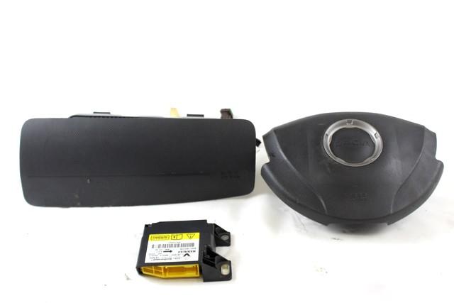 KIT AIRBAG KOMPLET OEM N. 6675 KIT AIRBAG COMPLETO ORIGINAL REZERVNI DEL DACIA SANDERO MK1 (2008 - 2012) DIESEL LETNIK 2011