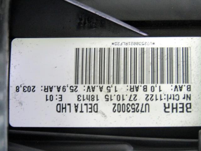 VENTILATOR  KABINE  OEM N. 13276230 ORIGINAL REZERVNI DEL OPEL ASTRA J P10 5P/3P/SW (2010 - 2015) DIESEL LETNIK 2016