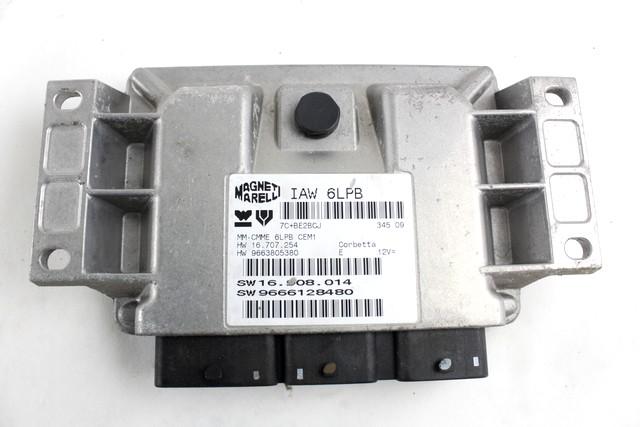 OSNOVNA KRMILNA ENOTA DDE / MODUL ZA VBRIZGAVANJE OEM N. 9663805380 ORIGINAL REZERVNI DEL CITROEN C4 PICASSO/GRAND PICASSO MK1 (2006 - 08/2013) BENZINA/METANO LETNIK 2010