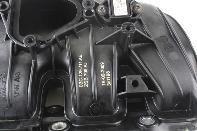 SESALNI KOLEKTOR OEM N. 03C129711AE ORIGINAL REZERVNI DEL VOLKSWAGEN SCIROCCO 137 138 MK3 (10/2008 - 06-2014)BENZINA LETNIK 2009