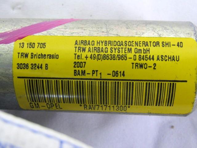 ZRACNA BLAZINA GLAVA DESNA OEM N. 13150705 ORIGINAL REZERVNI DEL OPEL CORSA D S07 (2006 - 2011) BENZINA LETNIK 2007