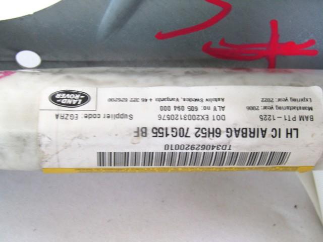 ZRACNA BLAZINA GLAVA LEVA OEM N. 6H52-70G155-BF ORIGINAL REZERVNI DEL LAND ROVER FREELANDER L359 3/5 PORTE (2006 - 2012)DIESEL LETNIK 2007