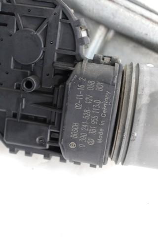 MOTORCEK PREDNJIH BRISALCEV OEM N. 3B1955113D ORIGINAL REZERVNI DEL VOLKSWAGEN PASSAT B5.5 3B3 3B6 3BG R BER/SW (11/2000 - 2005) DIESEL LETNIK 2003