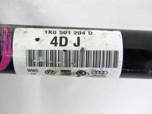 DESNA ZADNJA POGONSKA GRED  OEM N. 1K0501204D ORIGINAL REZERVNI DEL AUDI A3 MK2 8P 8PA 8P1 (2003 - 2008)DIESEL LETNIK 2008