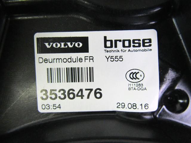 MEHANIZEM DVIGA SPREDNJIH STEKEL  OEM N. 111861 SISTEMA ALZACRISTALLO PORTA ANTERIORE ELETT ORIGINAL REZERVNI DEL VOLVO V40 MK1 525 526 (2012 - 2016)DIESEL LETNIK 2016