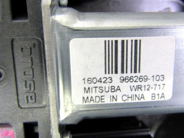 MEHANIZEM DVIGA SPREDNJIH STEKEL  OEM N. 111861 SISTEMA ALZACRISTALLO PORTA ANTERIORE ELETT ORIGINAL REZERVNI DEL VOLVO V40 MK1 525 526 (2012 - 2016)DIESEL LETNIK 2016