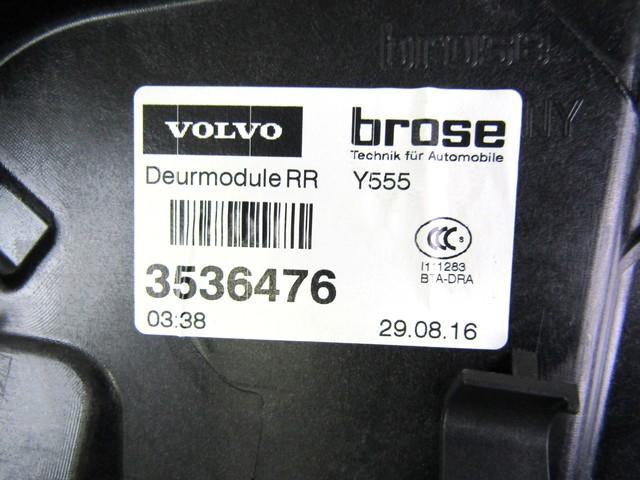 MEHANIZEM DVIGA ZADNJIH STEKEL  OEM N. 111861 SISTEMA ALZACRISTALLO PORTA POSTERIORE ELET ORIGINAL REZERVNI DEL VOLVO V40 MK1 525 526 (2012 - 2016)DIESEL LETNIK 2016