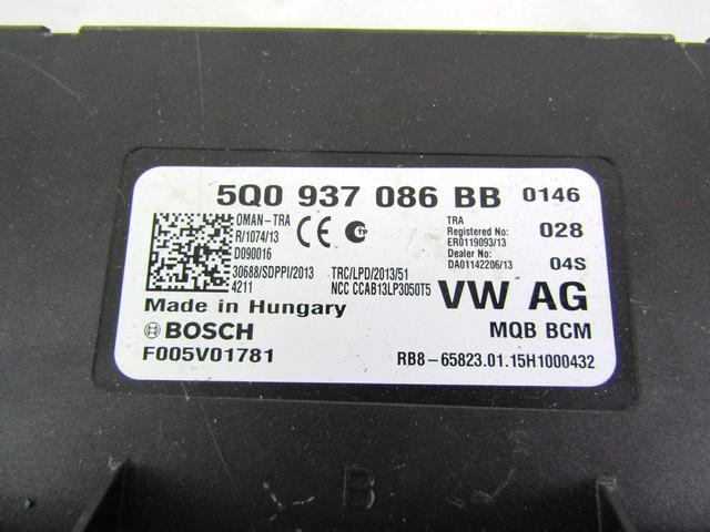 RACUNALNIK MOTORJA/REM OEM N. 5Q0937086BB ORIGINAL REZERVNI DEL VOLKSWAGEN PASSAT B8 3G5 CB5 BER/SW/ALLTRACK (DAL 2015)DIESEL LETNIK 2015