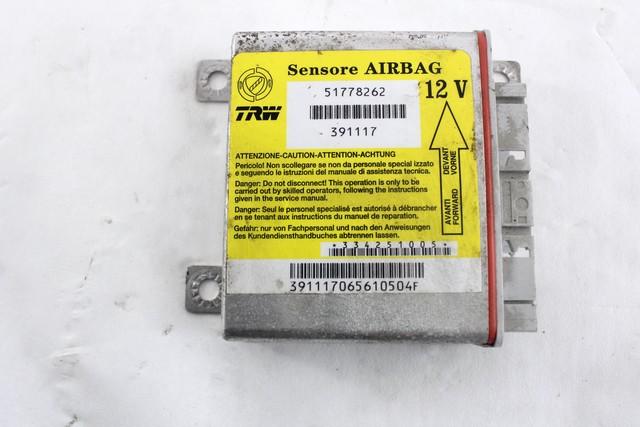 KIT AIRBAG KOMPLET OEM N. 17628 KIT AIRBAG COMPLETO ORIGINAL REZERVNI DEL FIAT PANDA 169 (2003 - 08/2009) BENZINA LETNIK 2006