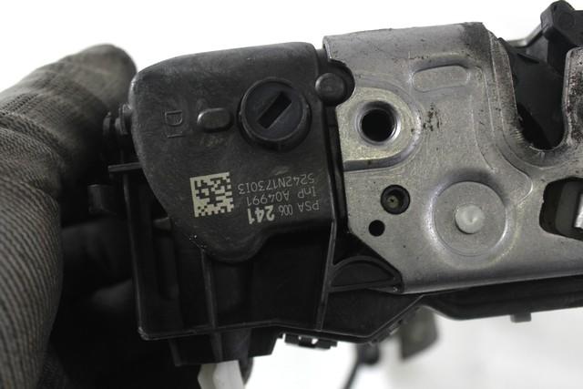 CENTRALNO ZAKLEPANJE ZADNJIH DESNIH VRAT OEM N. 9800624180 ORIGINAL REZERVNI DEL PEUGEOT 5008 0U 0E MK1 (2009 - 2013) DIESEL LETNIK 2012