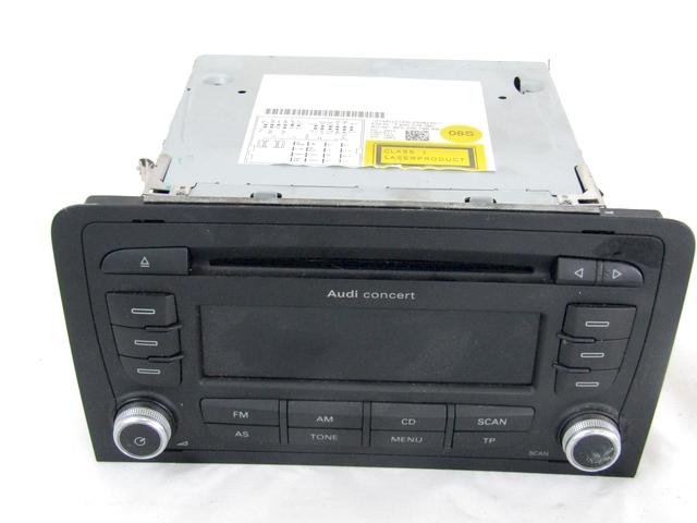 RADIO CD / OJACEVALNIK / IMETNIK HIFI OEM N. 8P0035186AB ORIGINAL REZERVNI DEL AUDI A3 MK2R 8P 8PA 8P1 8P7 (2008 - 2012)DIESEL LETNIK 2011