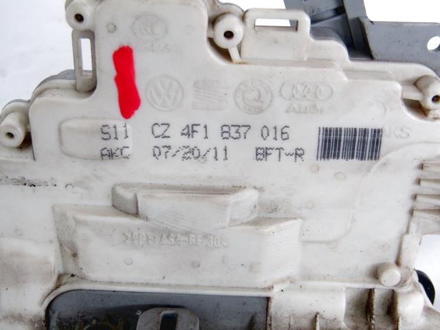 CENTRALNI ZAKLEP SPREDNJIH VRAT  OEM N. 4F1837016 ORIGINAL REZERVNI DEL AUDI A3 MK2R 8P 8PA 8P1 8P7 (2008 - 2012)DIESEL LETNIK 2011