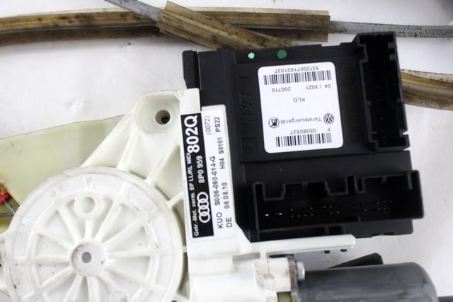 MEHANIZEM DVIGA SPREDNJIH STEKEL  OEM N. 31318 SISTEMA ALZACRISTALLO PORTA ANTERIORE ELETTR ORIGINAL REZERVNI DEL AUDI A3 MK2R 8P 8PA 8P1 8P7 (2008 - 2012)DIESEL LETNIK 2010