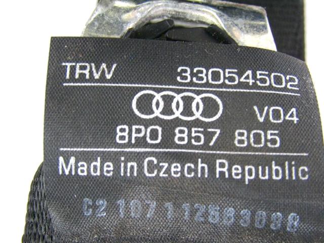 VARNOSTNI PAS OEM N. 8P0857805 ORIGINAL REZERVNI DEL AUDI A3 MK2R 8P 8PA 8P1 8P7 (2008 - 2012)DIESEL LETNIK 2011