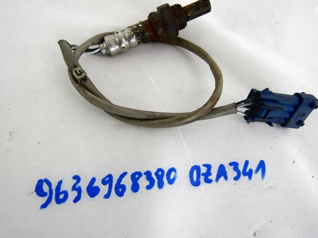 SONDA LAMBDA  OEM N. 9636968380 ORIGINAL REZERVNI DEL PEUGEOT 206 PLUS T3E 2EK 2AC (2009 - 2012) BENZINA/GPL LETNIK 2010